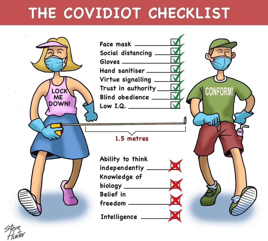 The Covidiot Checklist