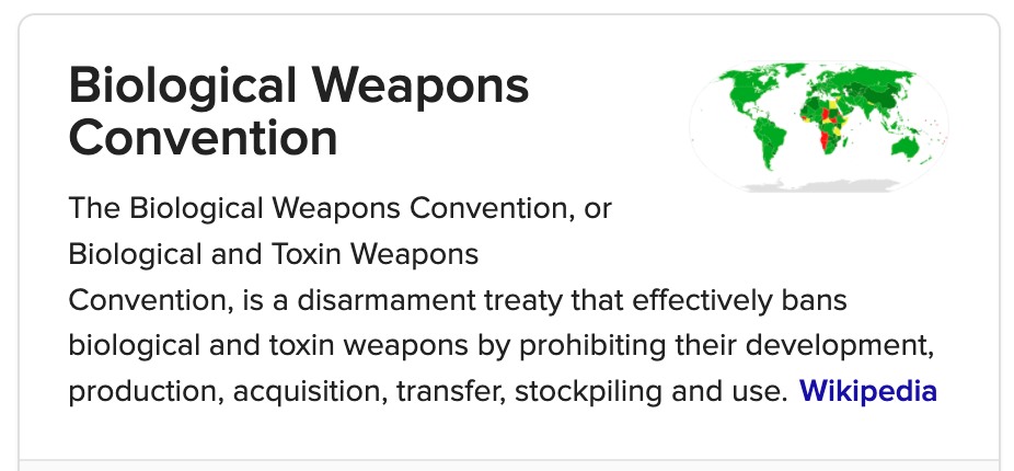 Biological weapons convention 